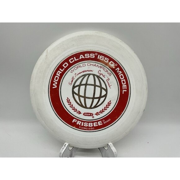 Wham-o Frisbee World Class 165G 81 E Mold Scott Zimmerman Cindi Birch Vintage - Picture 7 of 13